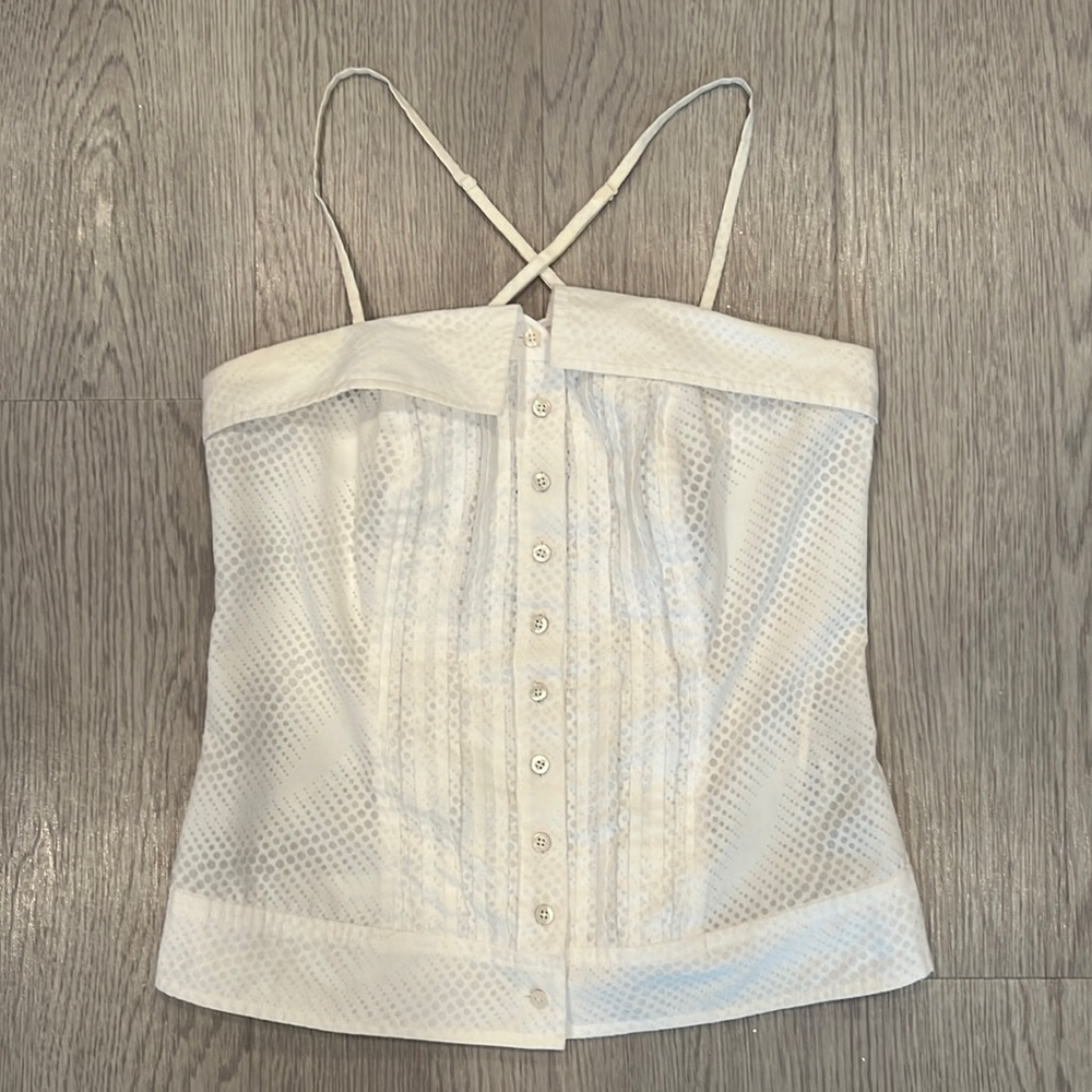 Armani Exchange white cami top